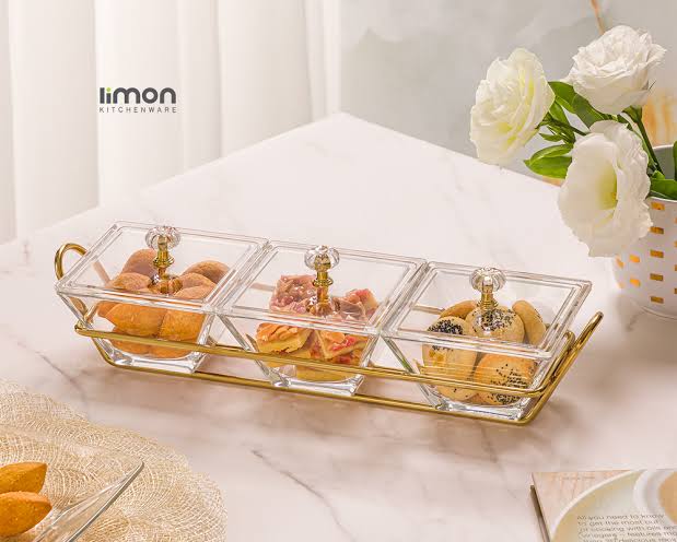 Dry Fruit / Snack Serving Tray 3Pieces