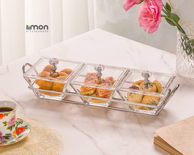 Dry Fruit / Snack Serving Tray 3Pieces
